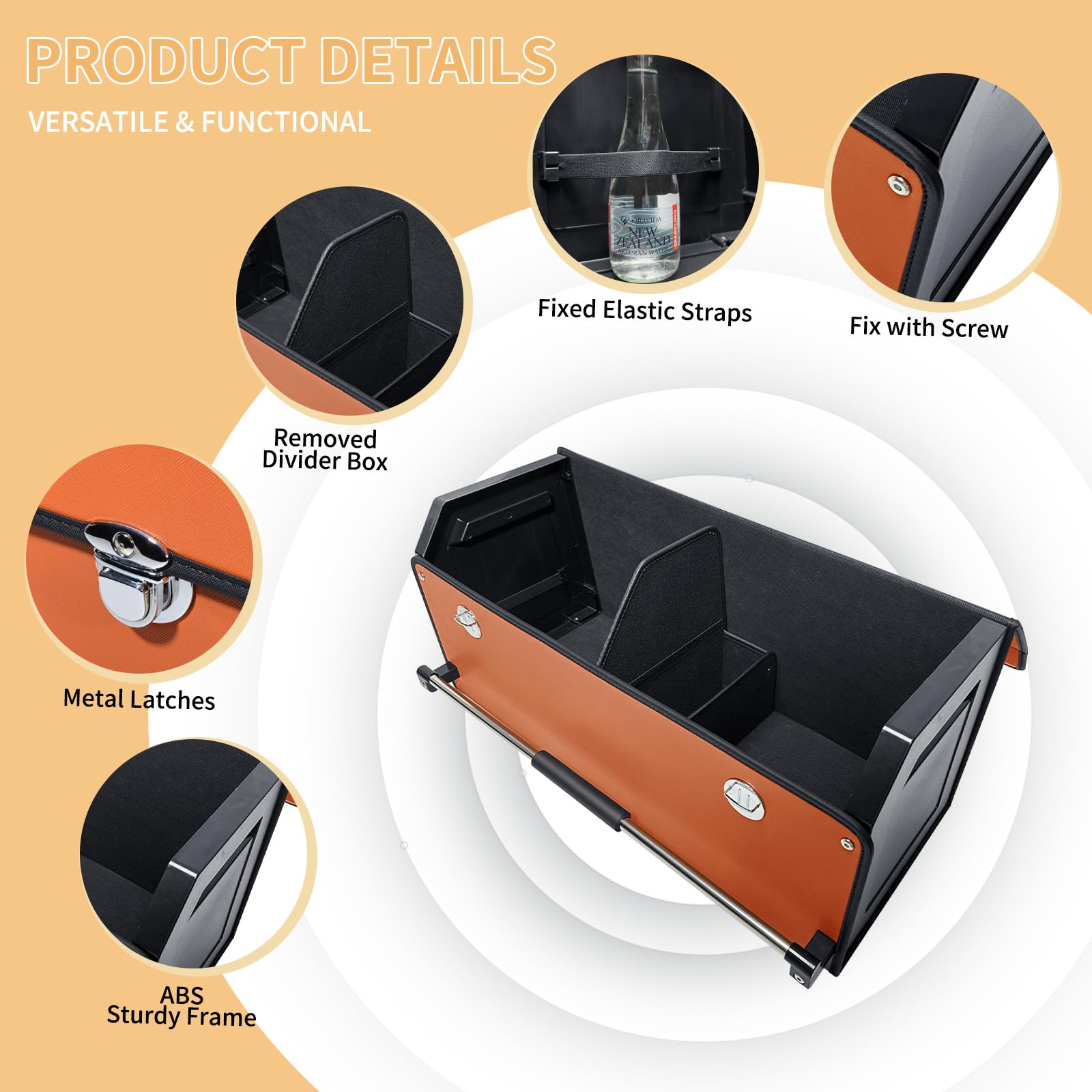 Amazon.com: XCF Car Trunk Organizer for SUV, Collapsible Leather